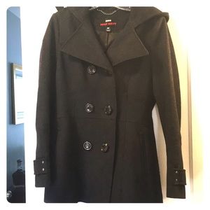 Miss Sixty Hooded Wool Peacoat! 🧥